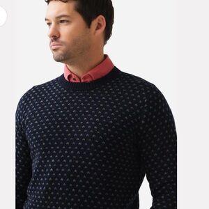 Peter Millar Crown Abbot Norwegian Crew Neck Wool Sweater L